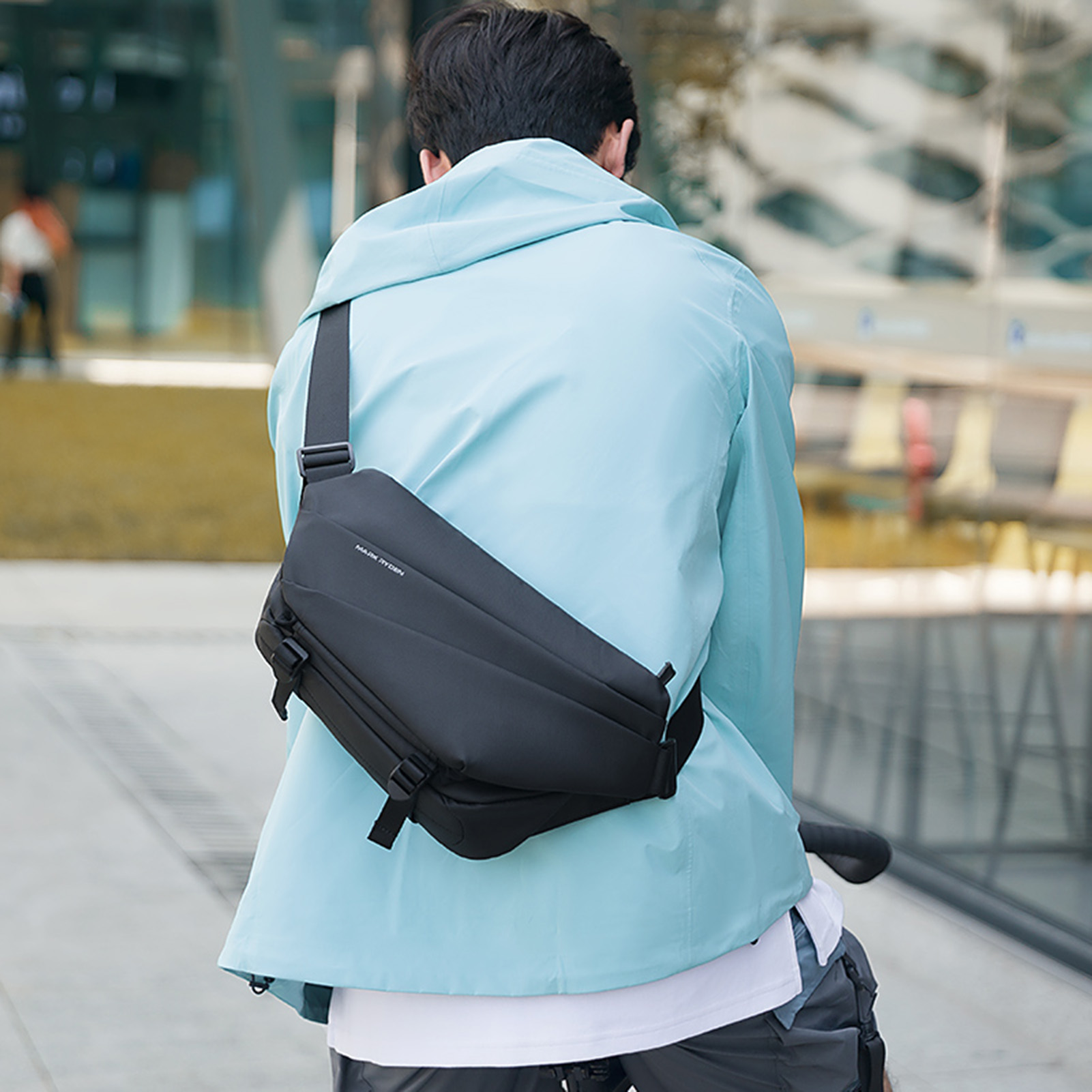 Túi Đeo Chéo Mark Ryden Kiểu Dáng Đơn Giản Cho Nam Giới Dung Tích Lớn Không Thấm Nước Simple Casual Chest Bag