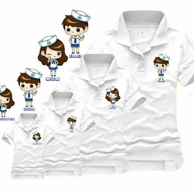 Áo gia đình thun cá sấu