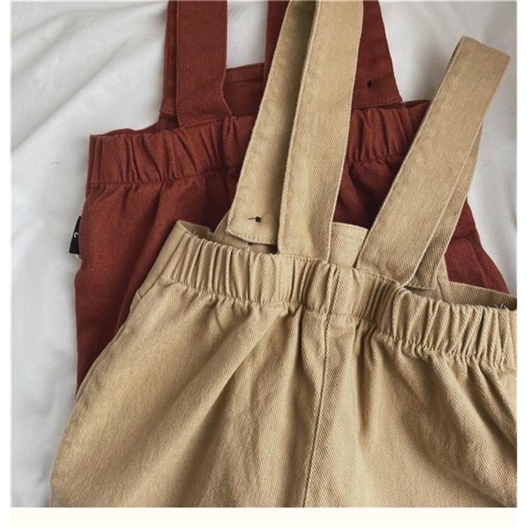 Quần Yếm Kaki Cotton trẻ em cho bé Trai bé Gái từ 10kg đến 28kg phong cách Hàn Quốc thời trang trẻ em Dream House - DR01