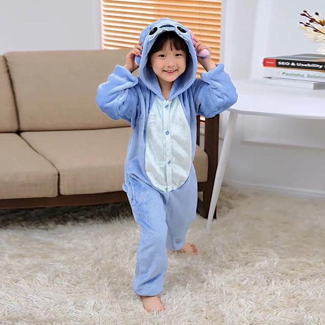 BỘ ĐỒ LIỀN THÂN STITCH XANH