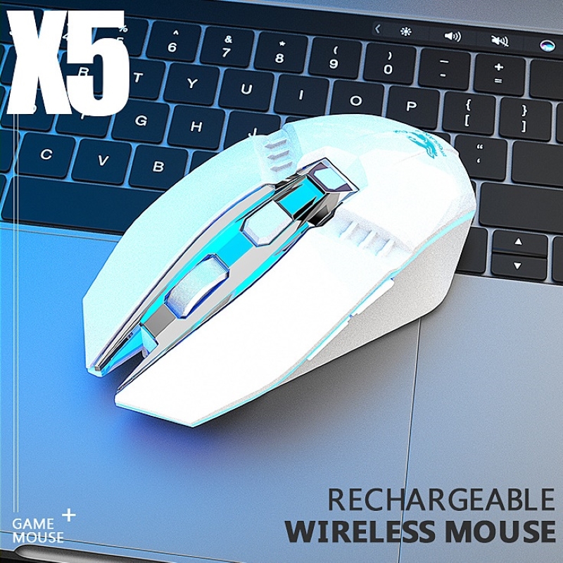 Chuột Không Dây X5 - Bluetooth 5.0 - Wireless 2.4ghz - Pin sạc - chống ồn - Hàng nhập khẩu