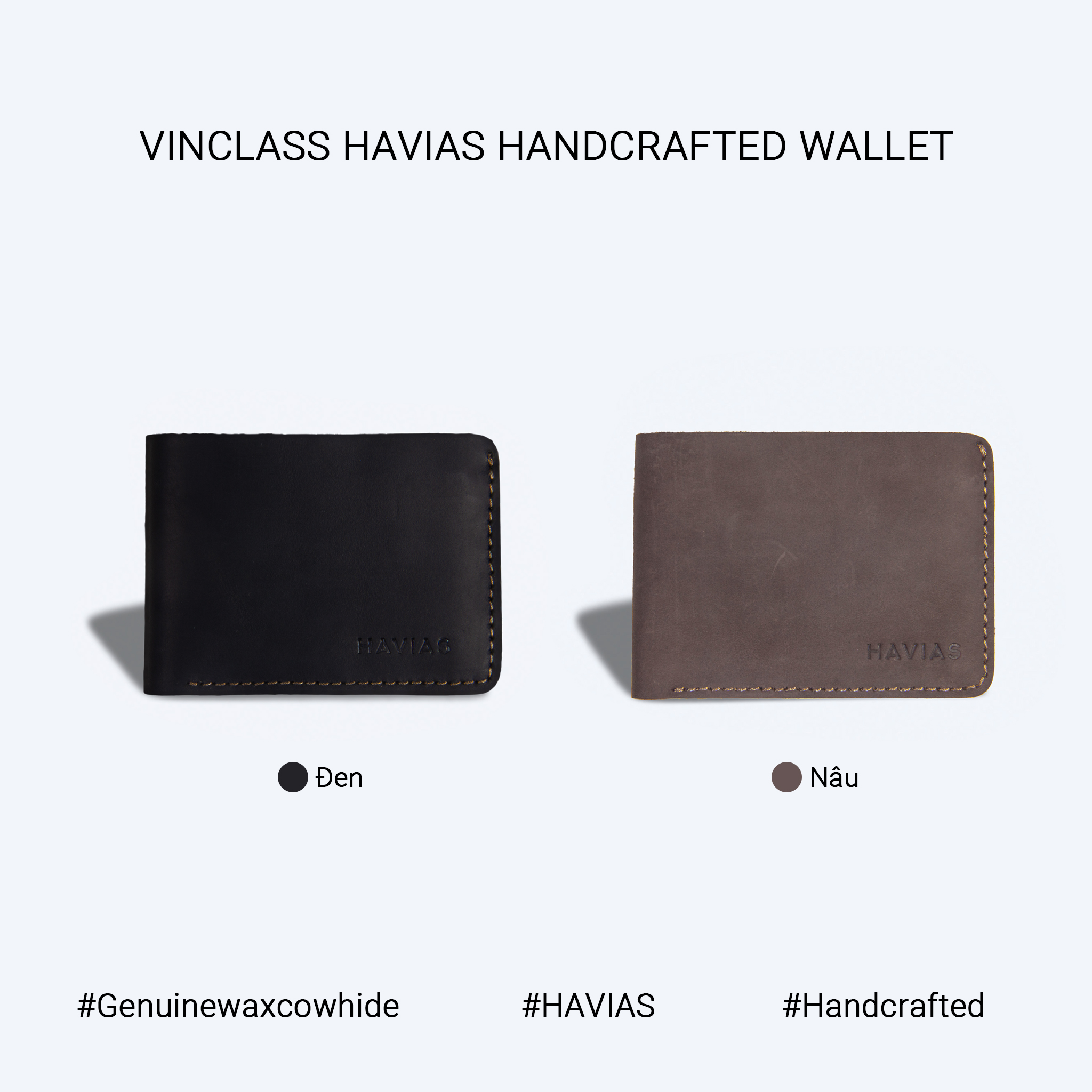 Ví da bò Vinclass2 Mini Wallet