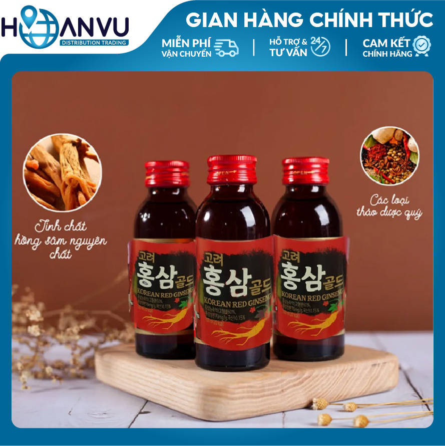 Nước Hồng Sâm Korean Red Ginseng Gold (100ml) 11/2024