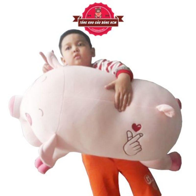 Gấu Bông Heo Bông NGỦ SIÊU TO KHỔNG LỒ 75cm