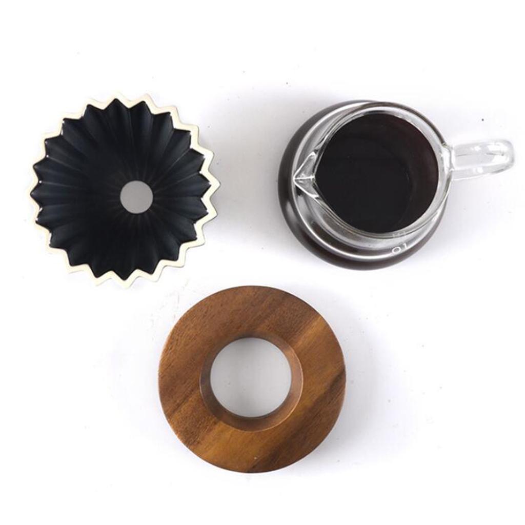 Wooden Filter Stand Coffee Dripper Bracket Pour Over Cone Drip Holder NEW