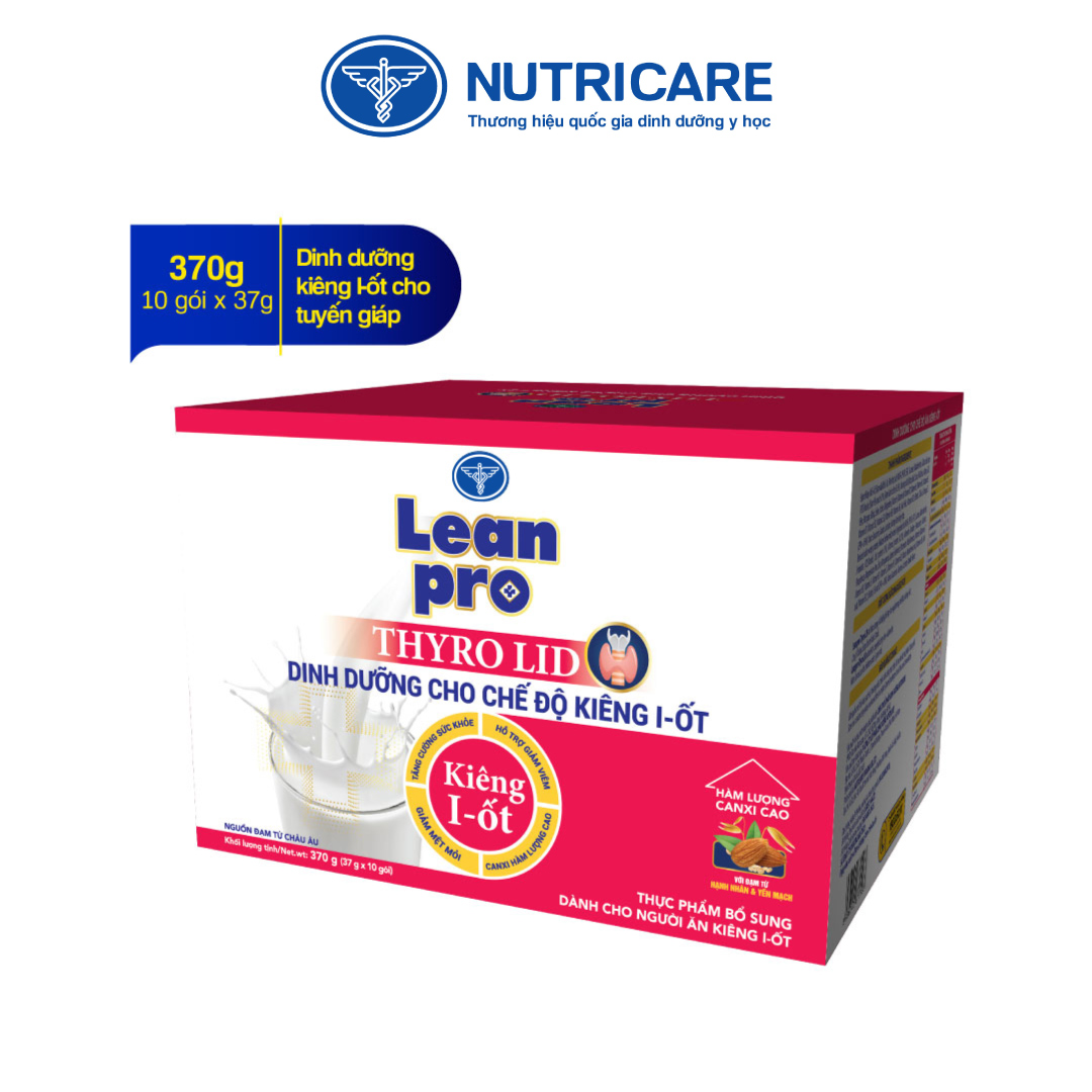 Sữa Lean Pro Thyro Lid – Dinh dưỡng tối ưu cho người kiêng I-ốt, bệnh lý tuyến giáp - 370g