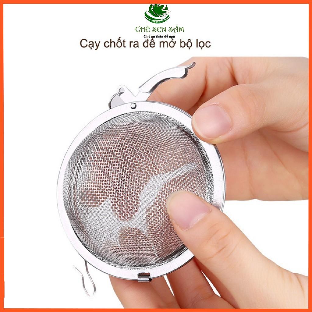 Bóng Lọc Lưới Inox 304 ️ F͢R͢E͢E͢S͢H͢I͢P͢  ️ Lọc Trà Inox, Có Dây Treo, Cứng, Bền, Không Gỉ