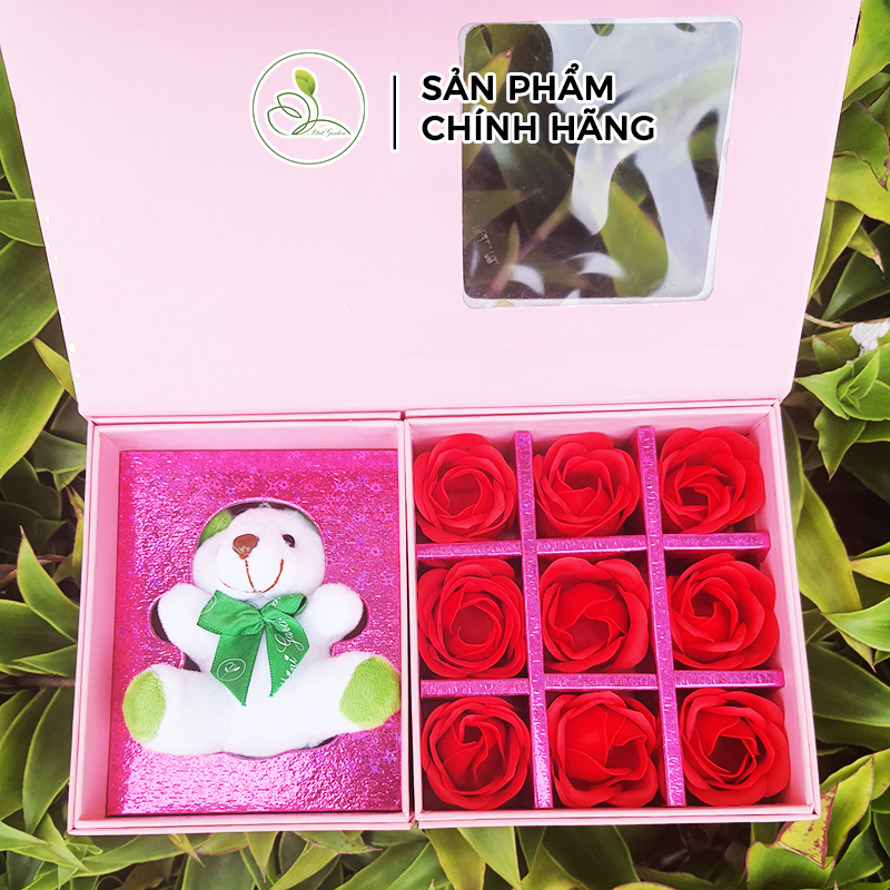 Set Quà Tặng Mini Garden Pink Rose Giftset - With Love Giftset Cực Xinh PV987