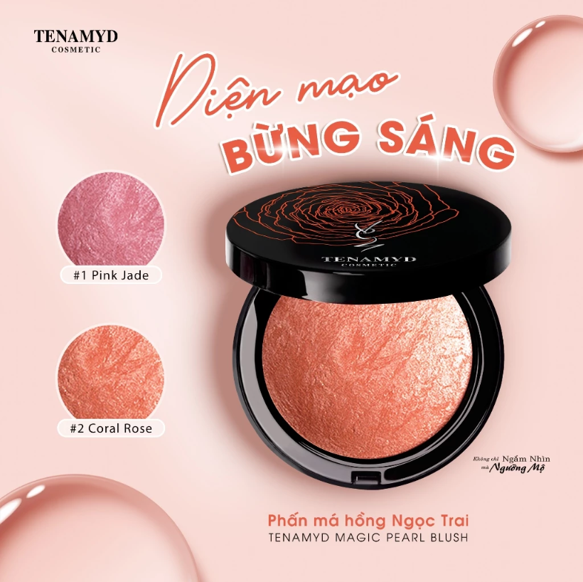 Phấn má hồng ngọc trai TENAMYD Magic Pearl Blush 10g