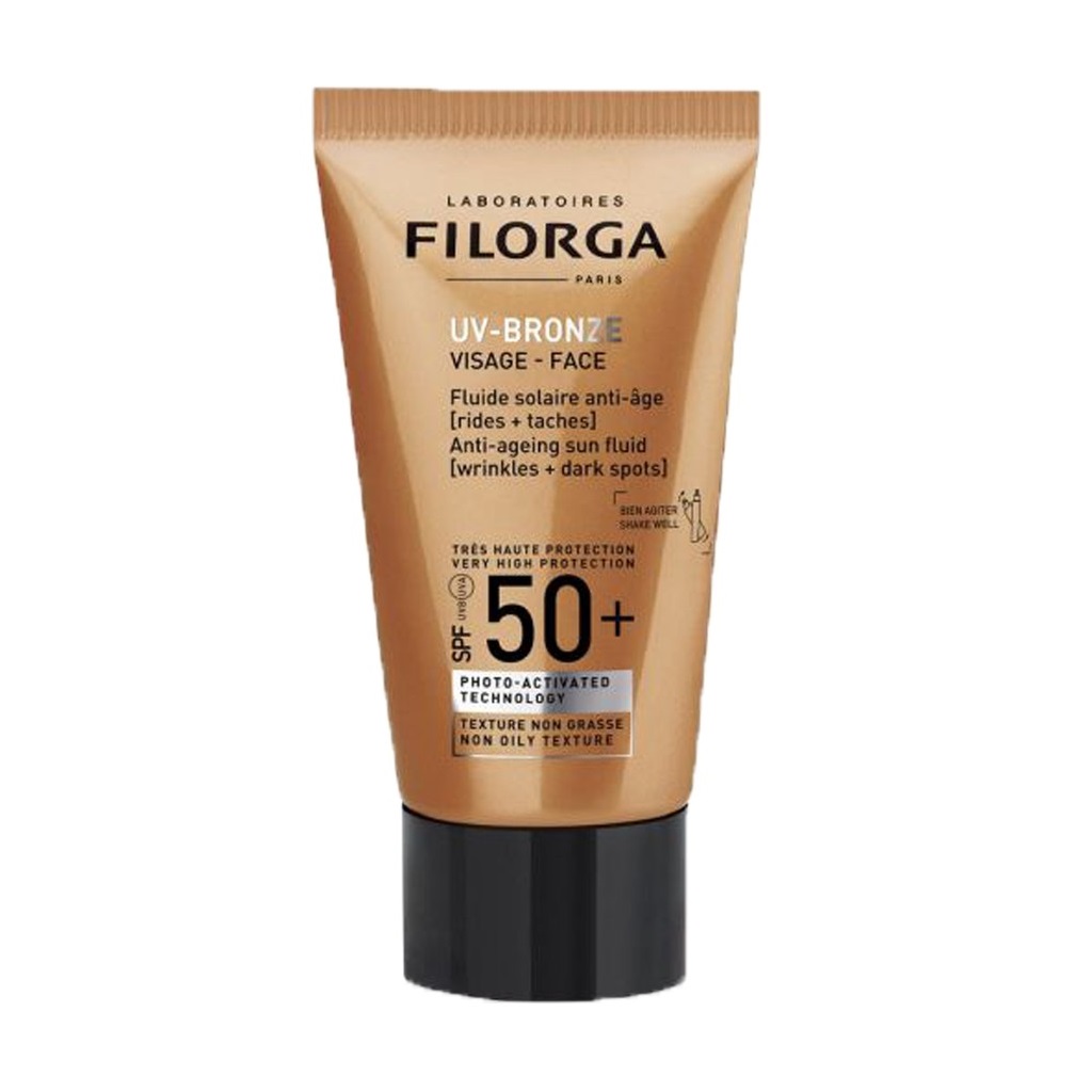 Filorga UV-Bronze Sun Fluid SPF50+ - Kem chống nắng chống lão hoá da &amp; các đốm nâu 40ml