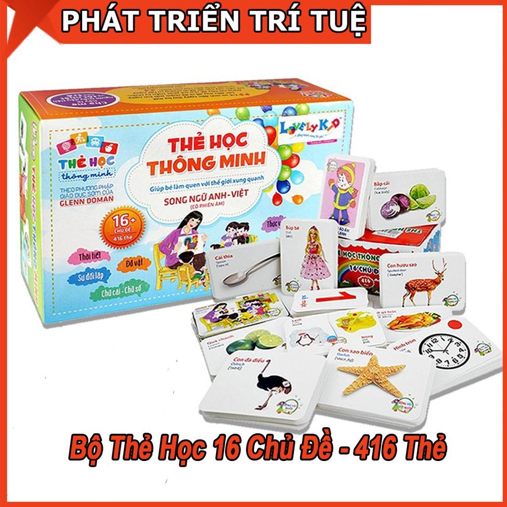 Thẻ Học 16 Chủ Đề Tiếng Anh Tiếng Việt Phát Triển Trí Tuệ Cho Bé