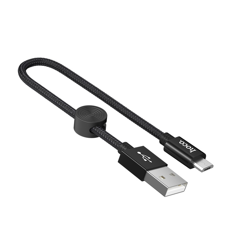 Cáp dây dù ngắn Hoco X35 Micro 2.4A dài 25cm - Hàng chính hãng