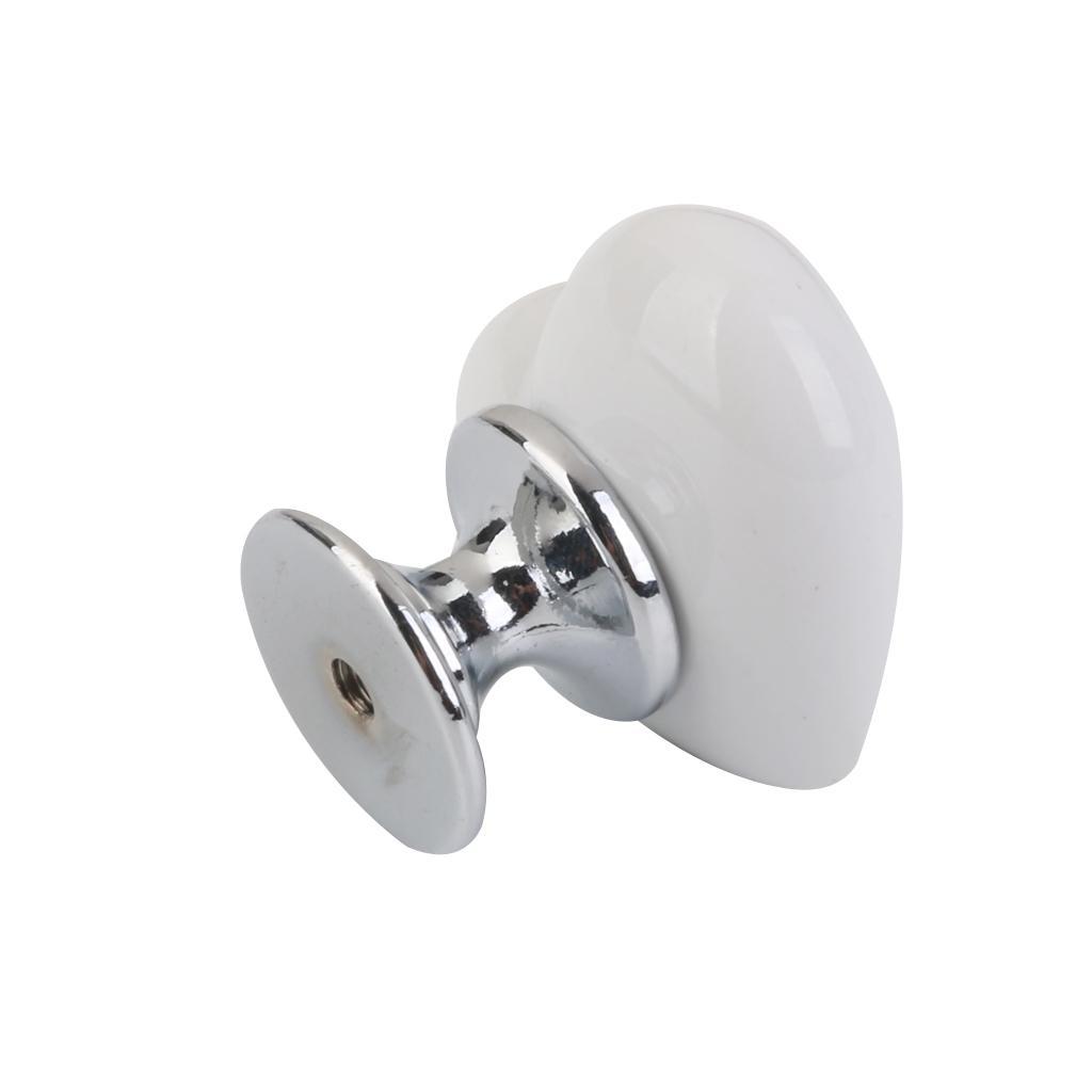 Ceramic Door Drawer Bin Handle Pull Knob Hardware