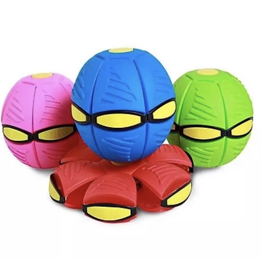 Bóng ma thuật - Đĩa bay UFO - Bóng ném biến hình - Banh đạp nhiều màu sắc có đèn led quà tặng cho bé