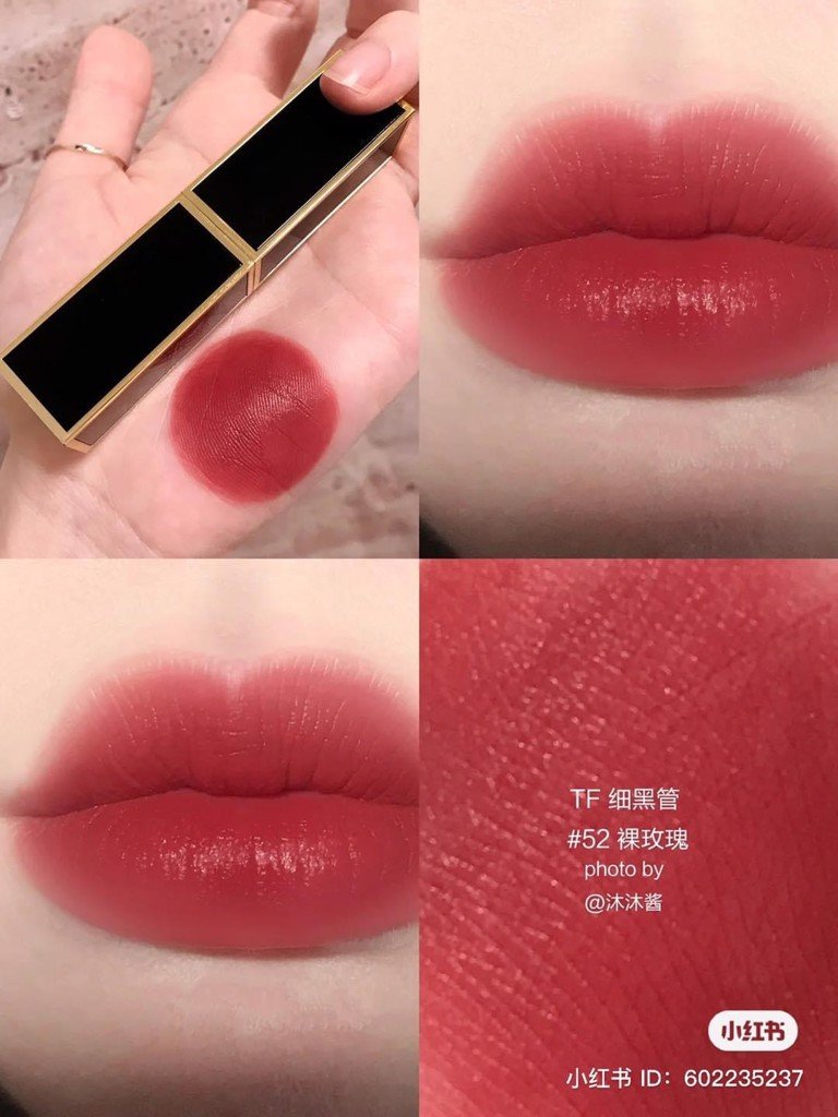 Son Tom Ford Satin Matte 52 Naked Rose Màu Hồng Cánh Hoa