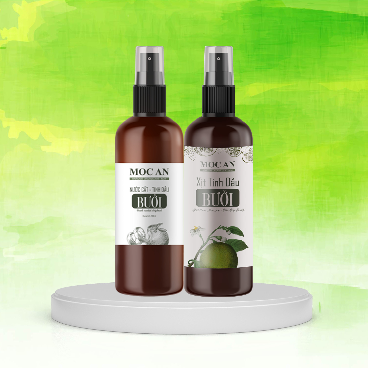 CB02. Combo Dầu Gội Bồ Kết Thảo Dược 250ml &amp; Dầu Xả Chanh Gừng 300ml Mộc Ân Haircare chăm sóc tóc chuyên sâu, hỗ trợ phục hồi, cấp ẩm và giảm hư tổn tóc.