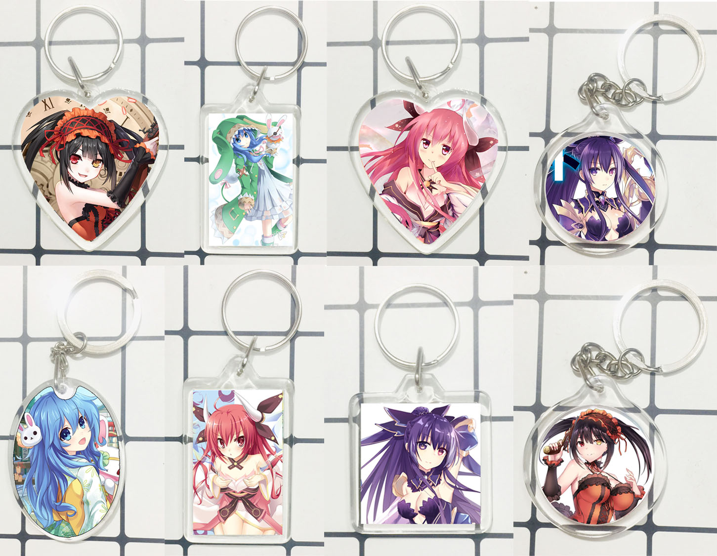 SET 2 Móc khoá trong DATE A LIVE ANIME MANGA