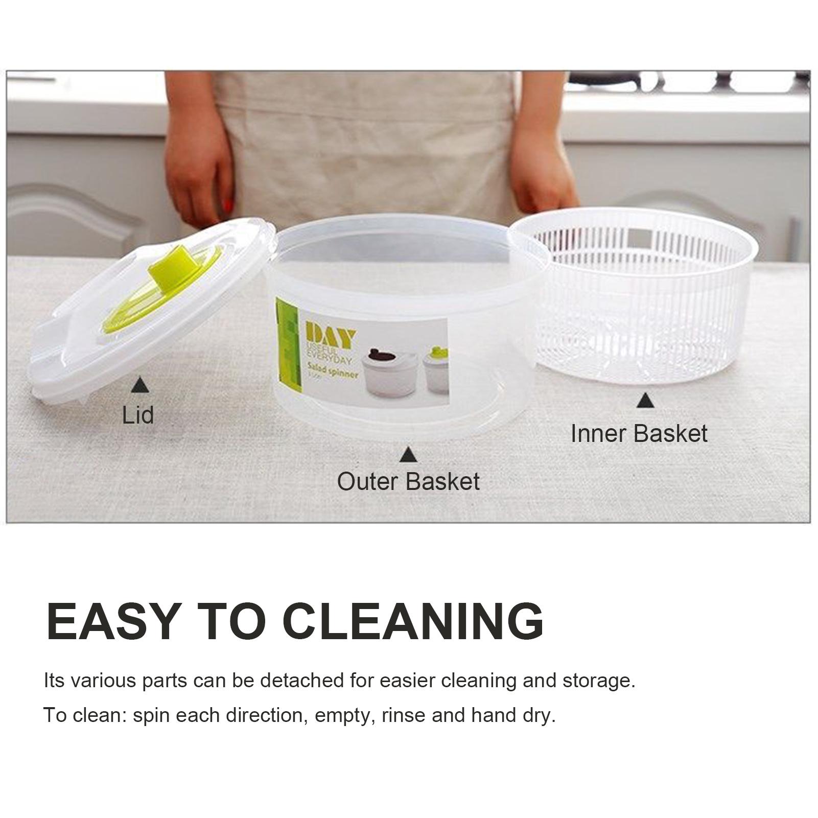 Máy Sấy Rau Củ Quả Salad 3l bằng tay Tiện Dụng