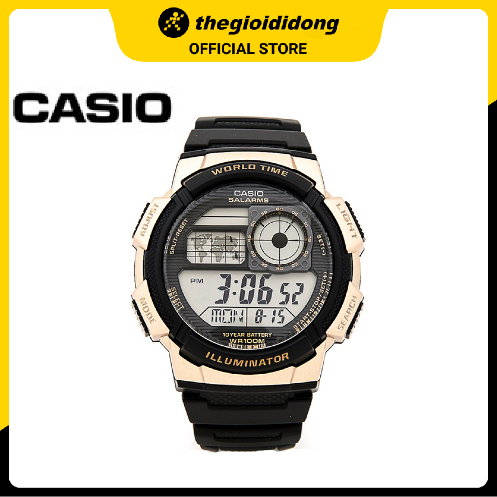 Đồng Hồ Nam Dây Nhựa Casio AE-1000W-1A3VDF