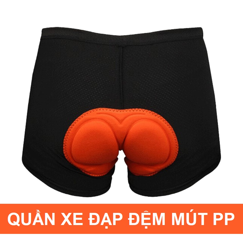 Quần đạp xe đạp đệm mông HATSU-QL02N - vải thoáng khí, mút nhẹ dễ chịu - quần unisex dùng cho cả nam lẫn nữ