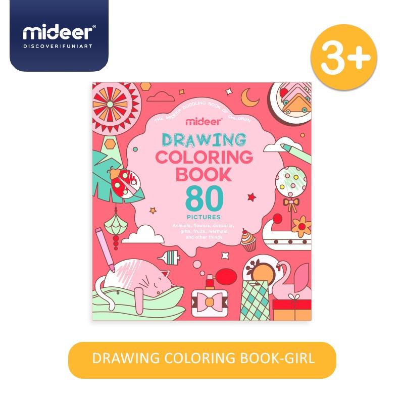 Đồ chơi thủ công 80 bức tranh tô màu cho bé Mideer Drawing Coloring, đồ chơi sáng tạo cho bé 2,3,4,5,6 tuổi