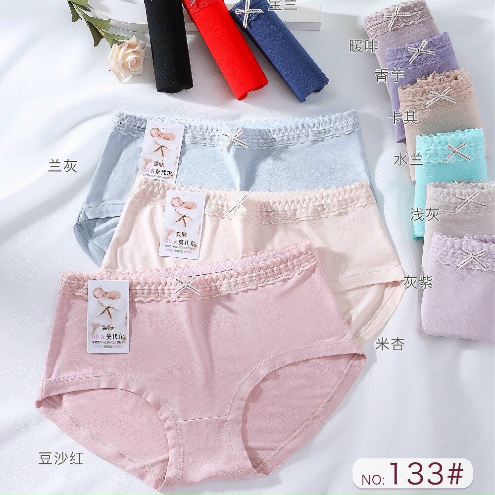 Combo 5 quần lót cotton nữ mềm mát