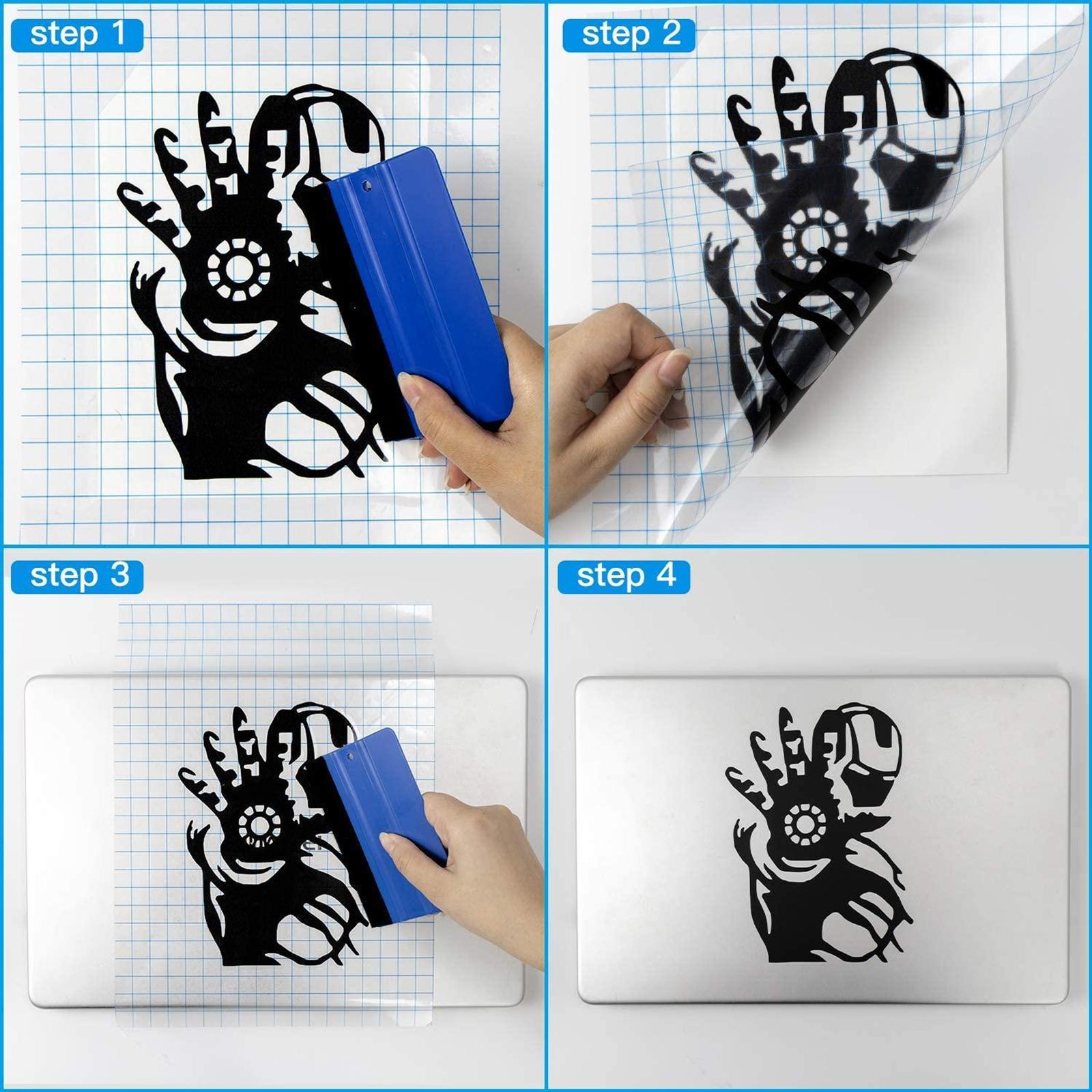 12"x3.28 Feet  Transfer Tape w/ Grid for Adhesive   Transfer Tape