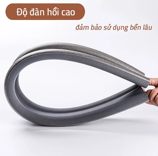 Miếng xốp KG18 bọc chân cửa chắn gió chống bụi, ngăn tiếng ồn, côn trùng cách âm chống kẹt chân kt 93X9.6cm - Hàng chính hãng