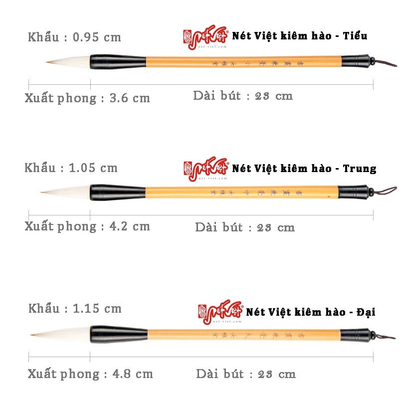 Bút lông Nét Việt thư hoạ Kiêm hào thư pháp thuỷ mặc loại tốt