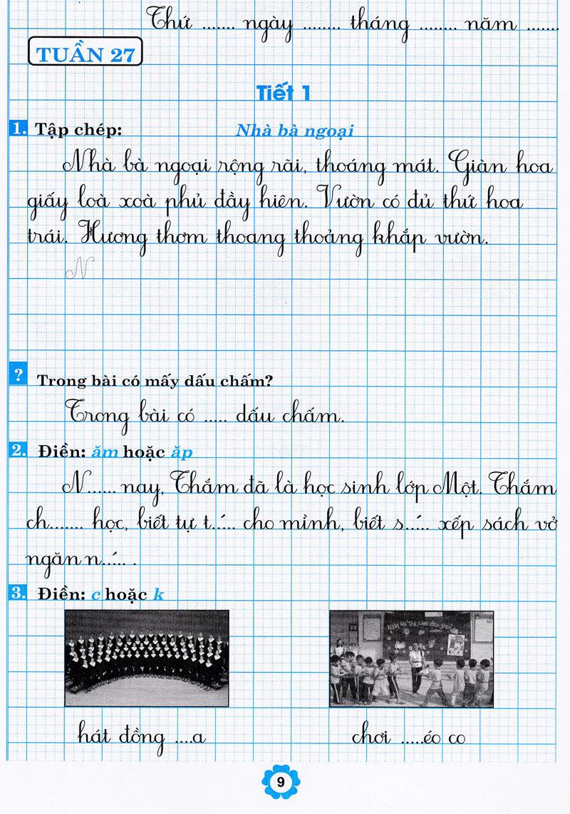 Vở Thực Hành Chính Tả Lớp 1