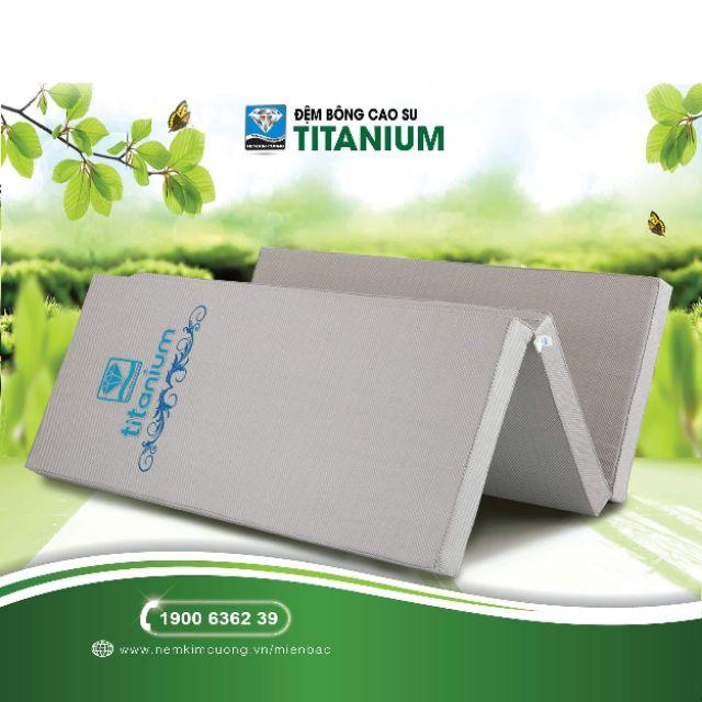 ĐỆM CAO SU BÔNG TITANIUM KIM CƯƠNG Rẻ Nhất Sàn ( Màu Vải Ngẫu Nhiên