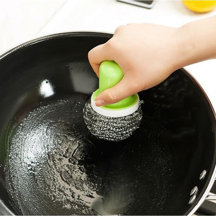 Dụng Cụ Cọ Xong Nồi Có Tay Cầm Siêu Sạch