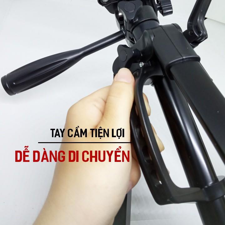 Chân đế Tripod cho điện thoại và máy ảnh 3366 cao cấp - Tặng kèm remote Bluetooth (Giao màu ngẫu nhiên)