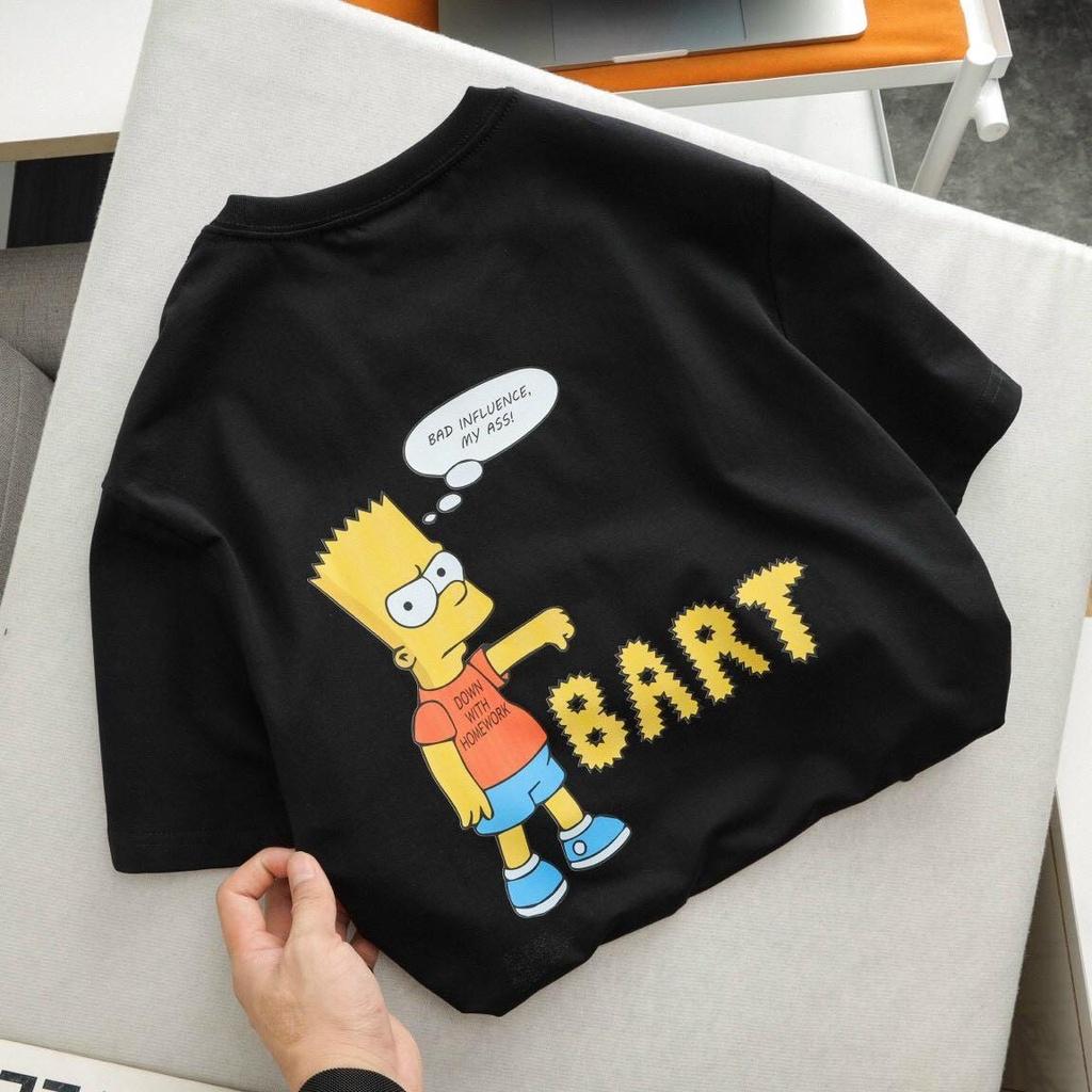 ÁO THUN UNISEX NAM NỮ mặt vàng bart