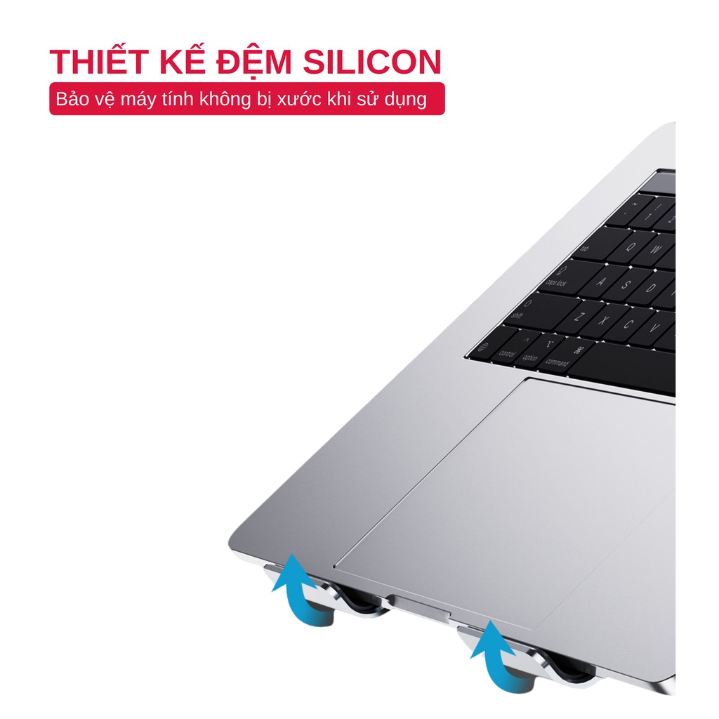 Giá Đỡ Máy Tính, Laptop, iPad, Macbook Hợp Kim Nhôm Cao Cấp. Hỗ Trợ Tản Nhiệt Chống Mỏi Cổ, Vai, Gáy.