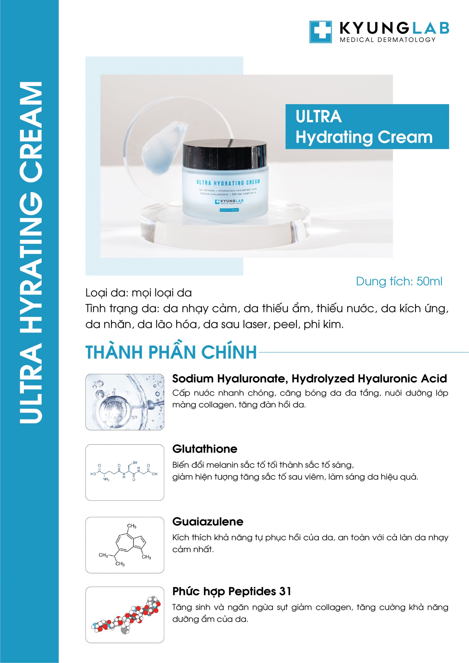 Kem Dưỡng Ẩm Hồi Đa Tầng Kyung Lab Ultra Hydrating Cream 50 ml