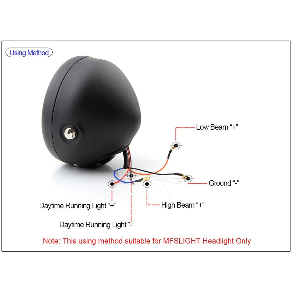 Đèn Pha 6.5 Bóng Led Cho Xe Mô Tô