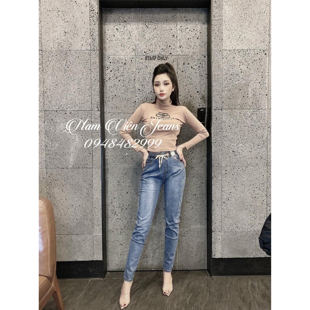 Quần Jeans Nữ Cạp Chun 3061 Cạp Cao