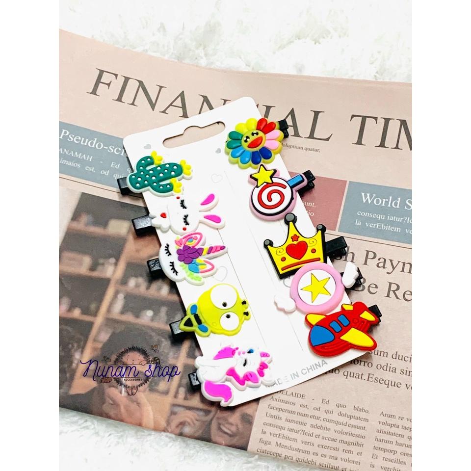 Set 10 kẹp mỏ vịt họa tiết đáng yêu -Nunam shop