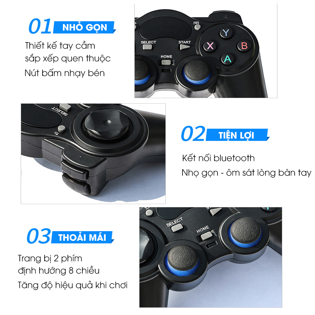 Tay cầm chơi game không dây USB cho PC, Laptop / Điện Thoại, TV Android - K1360