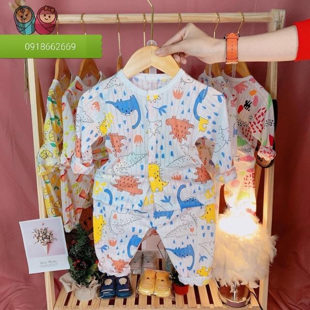 Bộ cotton giấy, bé trai bé gái từ 3-14kg.