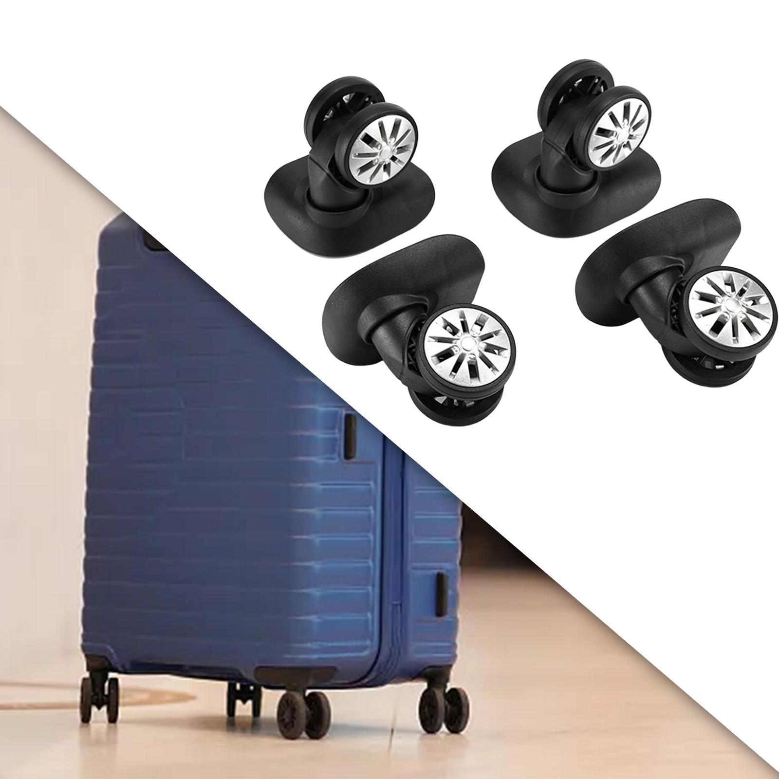 4 Pieces Luggage Wheels Quiet Caster Wheels for Travel Bag Trolley Case