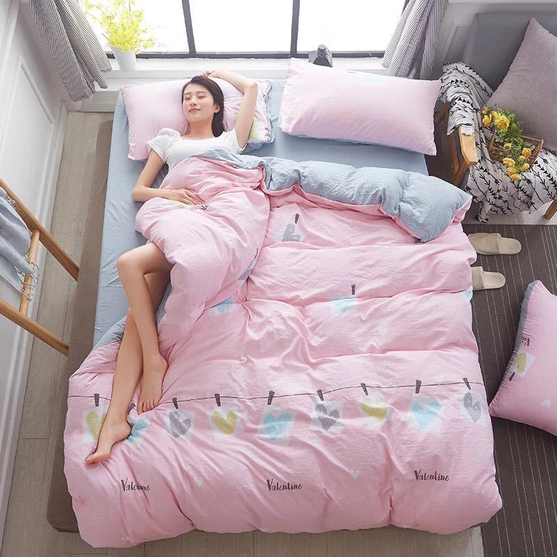 Set chăn ga gối đũi cotton