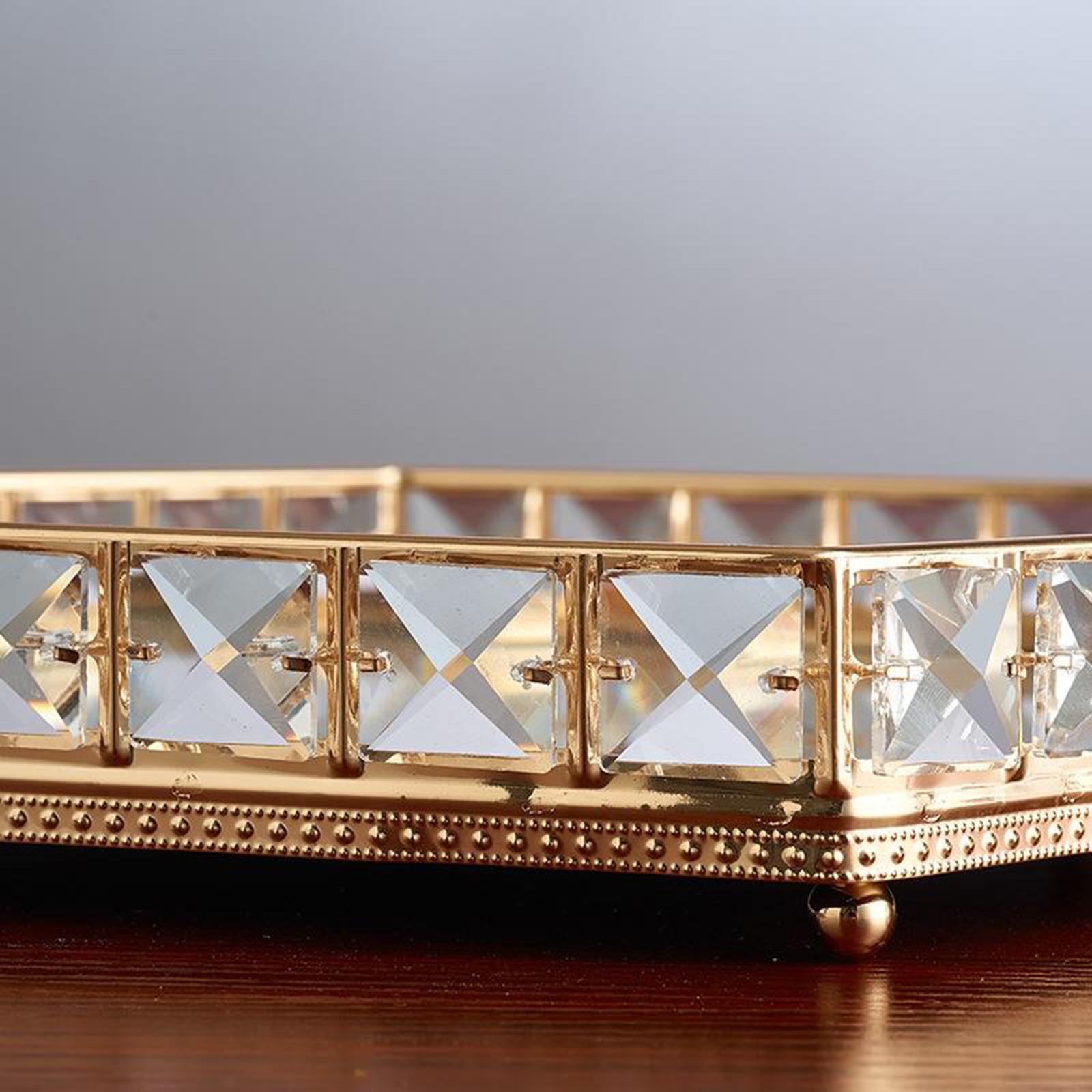 Bathroom Vanity Tray, Decorative Tray, Mirror Tray, Perfume Collection Tray, Candle Tealight Tray, Dresser Organizer 28cm