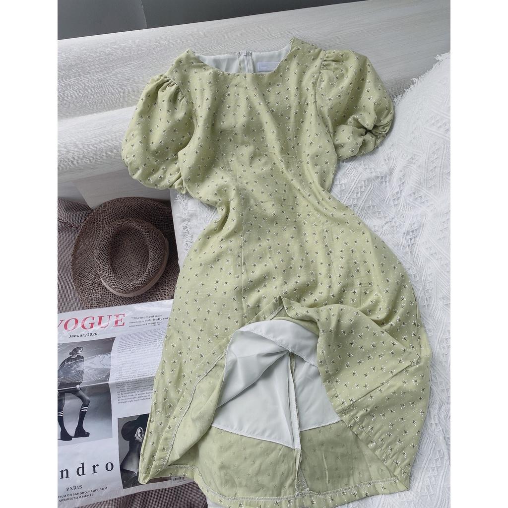 Đầm Hoa Cổ Tròn - D0552