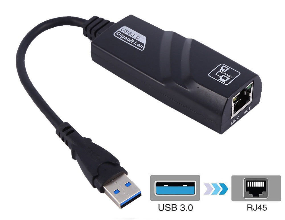 Usb 3.0 Ra Lan Dây | USB 3.0 To Lan 10-100-1000 Mbps Gigabit - USB Sang Lan