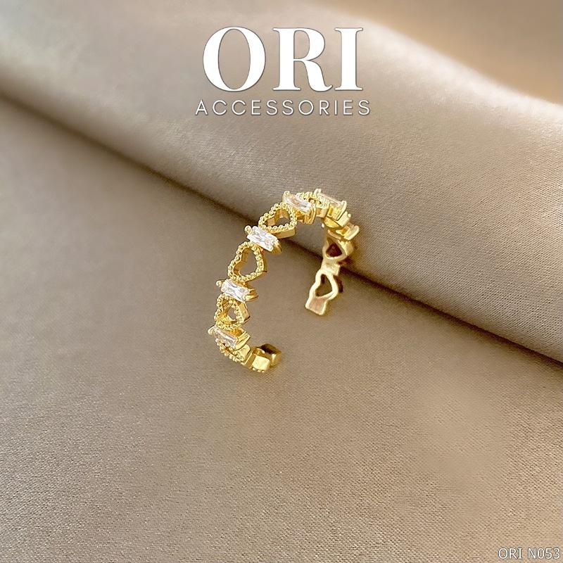 Nhẫn nữ Freesize trái tim Alethea thời trang tinh tế ORI ACCESSORIES N053