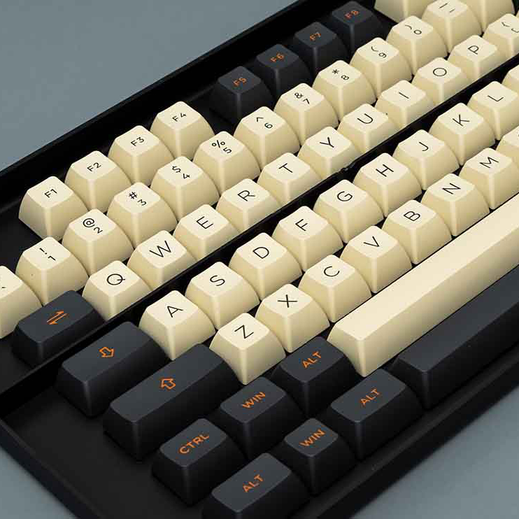 Nút Bàn Phím Cơ AKKO Keycap Set - Carbon Retro (ASA Profile) - Hàng Chính Hãng