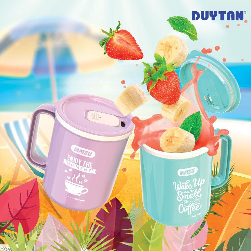 Ca tròn nhựa DUY TÂN Matsu 500ml - No.1233- Giao màu ngẫu nhiên