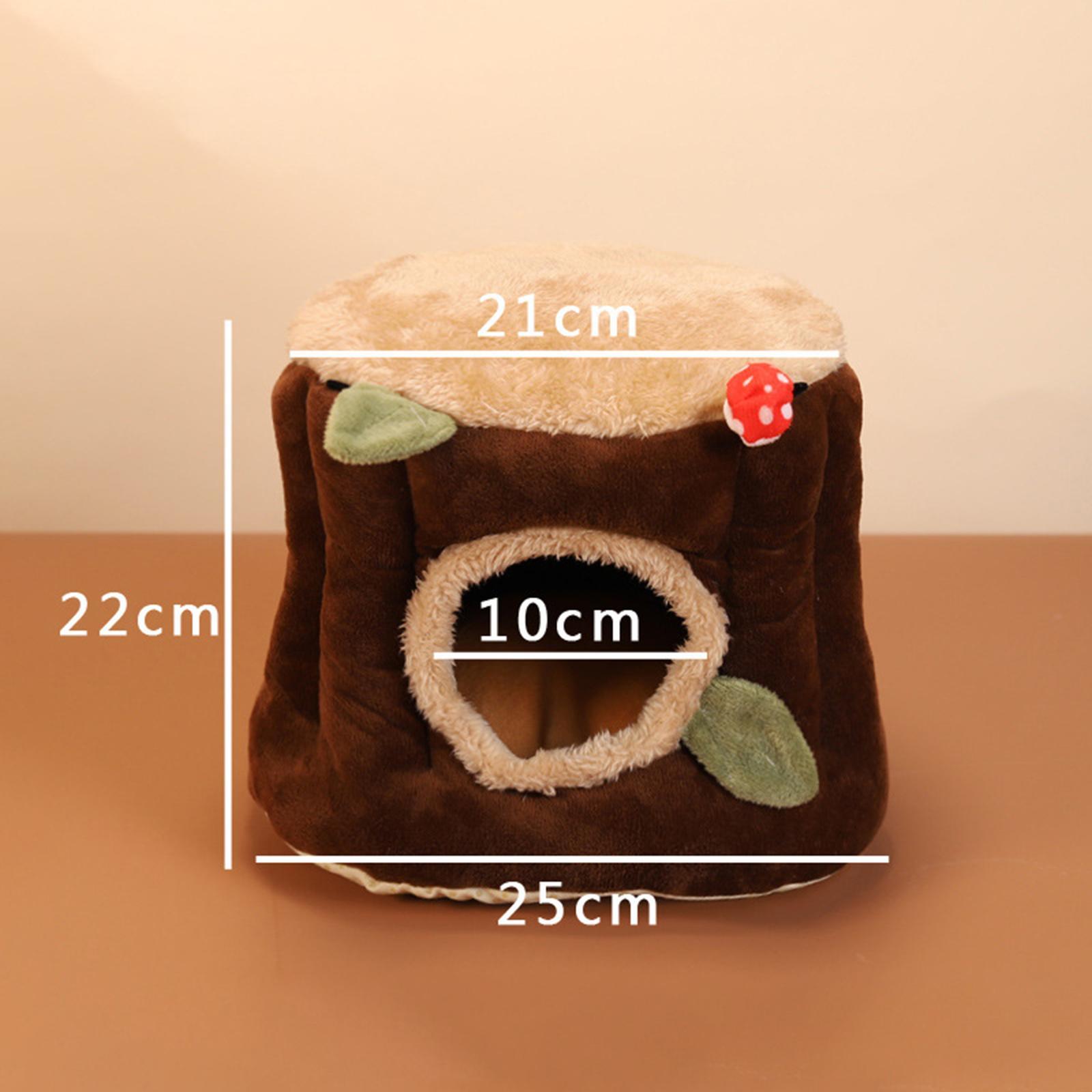 Rat Hamster House Bed Winter Warm Fleece Small Pet Squirrel Chinchilla Rabbit Guinea Bed House Cage Nest Accessories